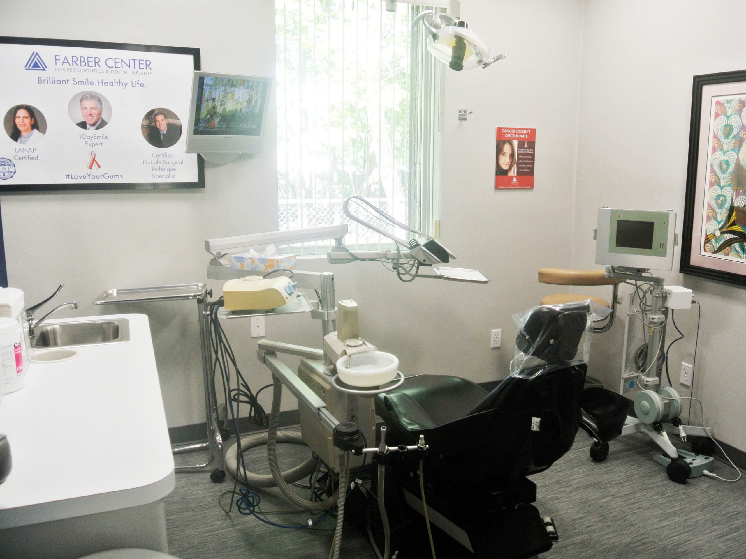 Inside one of our dental hygiene rooms at our Medford NY dentist office